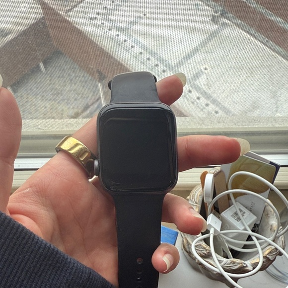 Apple Watch Series 4 + Black Band and Charger